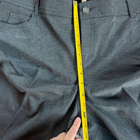 Retrology Plus Sz 18W High Rise Stretch Pull On Gray Pants Classic Fit Pockets - Picture 8 of 9